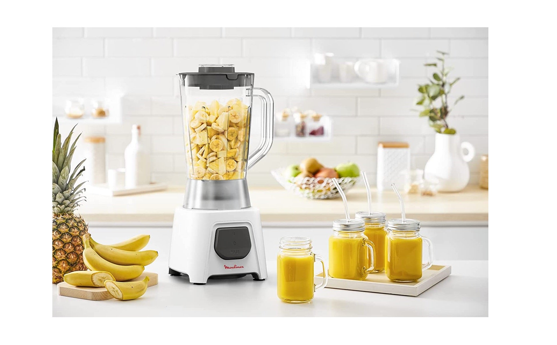 Moulinex Blendeo+ Blender 450 W – 1.5 L Jar, Ice-Crush Technology, Plus Grinder & Chopper Accessories Moulinex Blendeo+ Blender 450 W – 1.5 L Jar, Ice-Crush Technology, Plus Grinder & Chopper Accessories